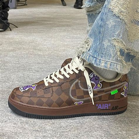 louis vuitton x nike air force 1s|lv air force 1 stockx.